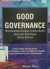 Image of Good governance Kepemerintahan yang baik
