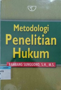 Image of Metodologi penelitian hukum