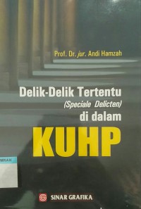 Image of Delik-Delik Tertentu dalam KUHP