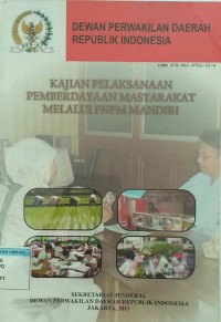 Image of KAJIAN PELAKSANAAN PEMBERDAYAAN MASYARAKAT MELALUI PNPM MANDIRI