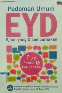 Image of Pedoman EYD ejaan yang disempurnakan plus pantun & peribahasa