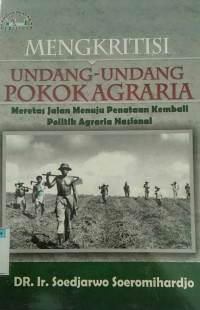 Image of Mengkritisi Undang-undang Pokok Agraria