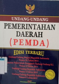Image of Undang-undang pemerintahan daerah (PEMDA)