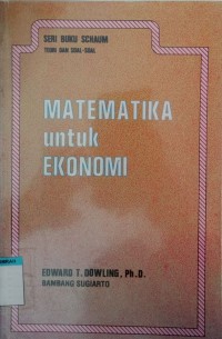 Image of Matematika untuk ekonomi