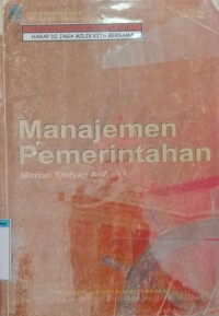 Image of Manajemen pemerintahan