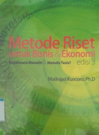 Image of Metode riset untuk bisnis & Ekonomi