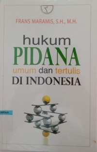 Image of HUKUM PIDANA UMUM DAN TERTULIS