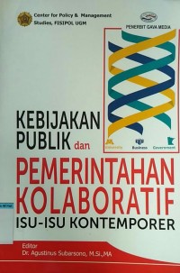 Image of Kebijakan publik dan pemerintahan kolaboratif