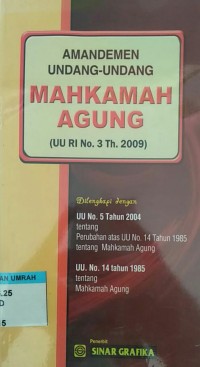 Image of Amandemen UU Mahkamah Agung 2009
