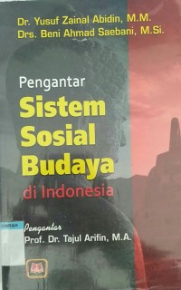 Image of Pengantar sistem sosial budaya di Indonesia