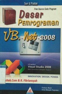 Image of Dasar pemrograman VB. net 2008