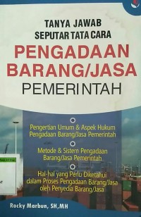 Image of Tanya jawab seputar pengadaan barang/jasa pemerintah