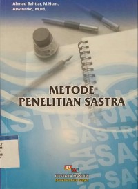 Image of Metode penelitian sastra