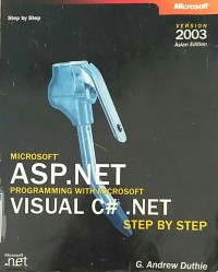 Image of Microsoft ASP. Net programming with microsoft visual C#. NET step by step