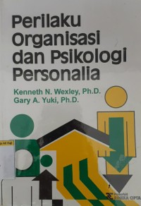 Image of PERILAKU ORGANISASI DAN PSIKOLOGI PERSONALIA