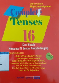 Image of Complete tenses 16 cara mudah menguasai 16 bentuk waktu terlengkap