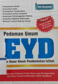 Image of Pedoman umum EYD dan dasar umum pembentukan istilah