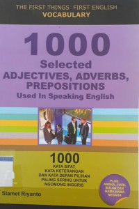 Image of 1000 selected adjectives, adverbs, prepositions used in speaking english