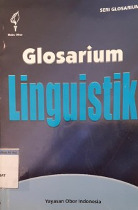 Image of GLOSARIUM LINGUISTIK