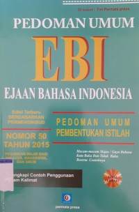 Image of Pedoman umum EBI ejaan bahasa indonesia